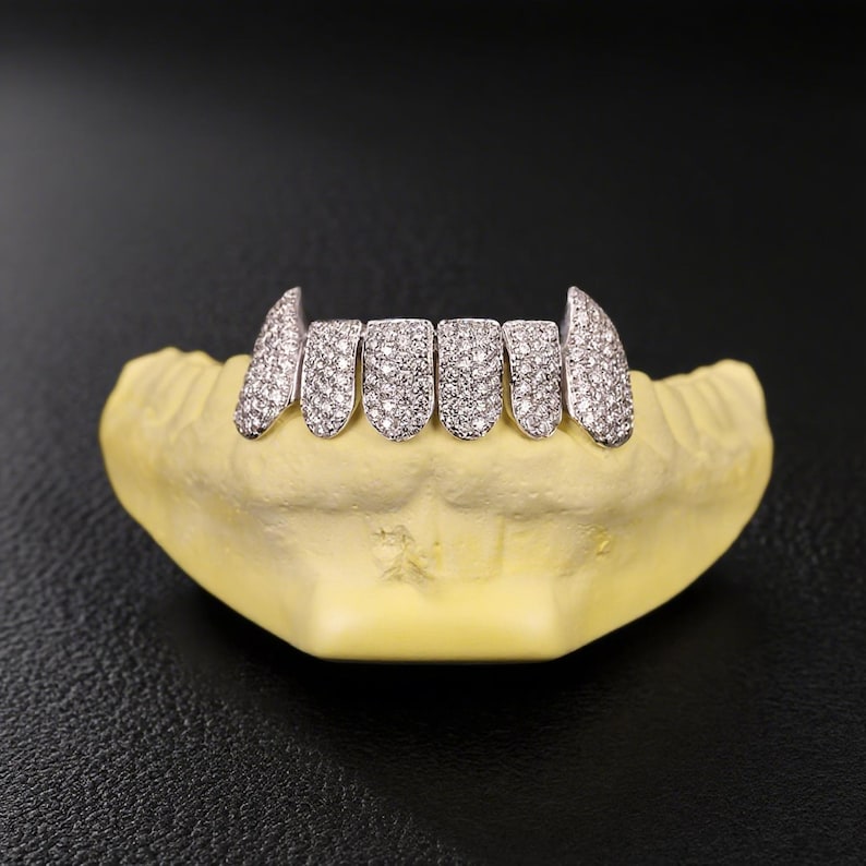 VVS Moissanite Diamond 925 Silver Iced Out Custom Hip Hop Grillz