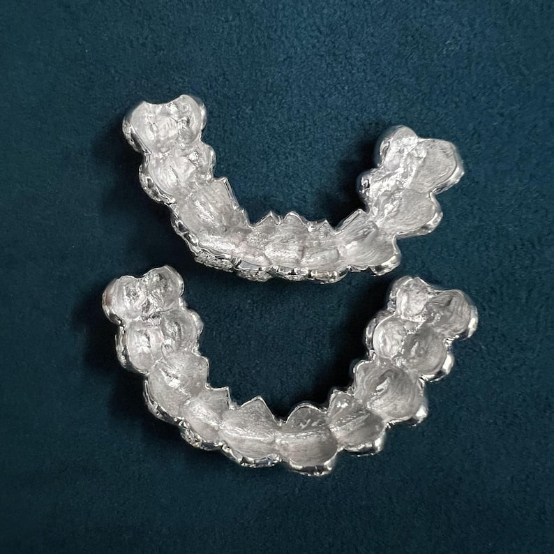 925 Silver Iced Out Custom Moissanite Diamond Hip Hop Teeth Grillz