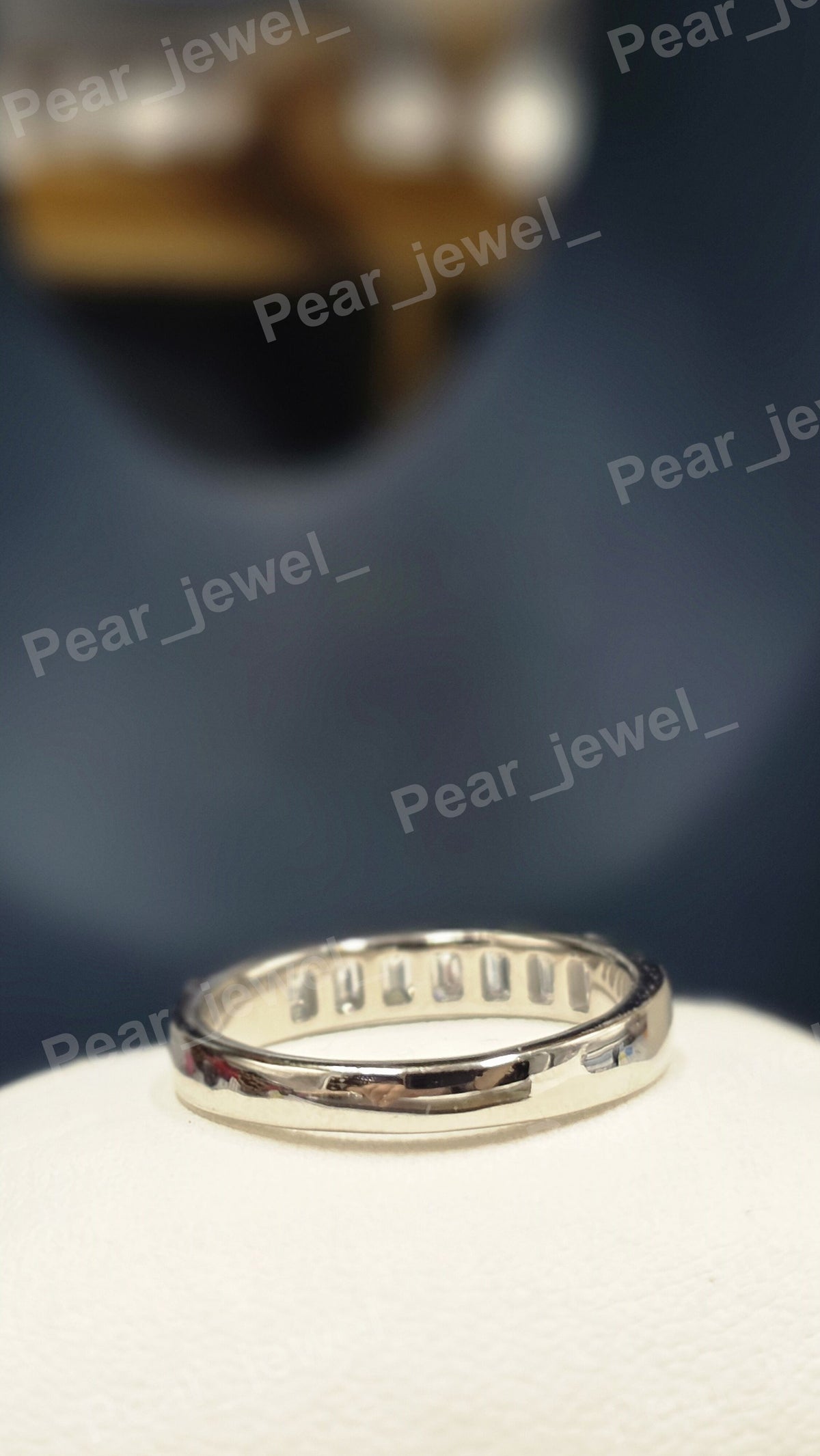 Baguette Cut Moissanite Diamond Iced Out Luxury Wedding Band For Women