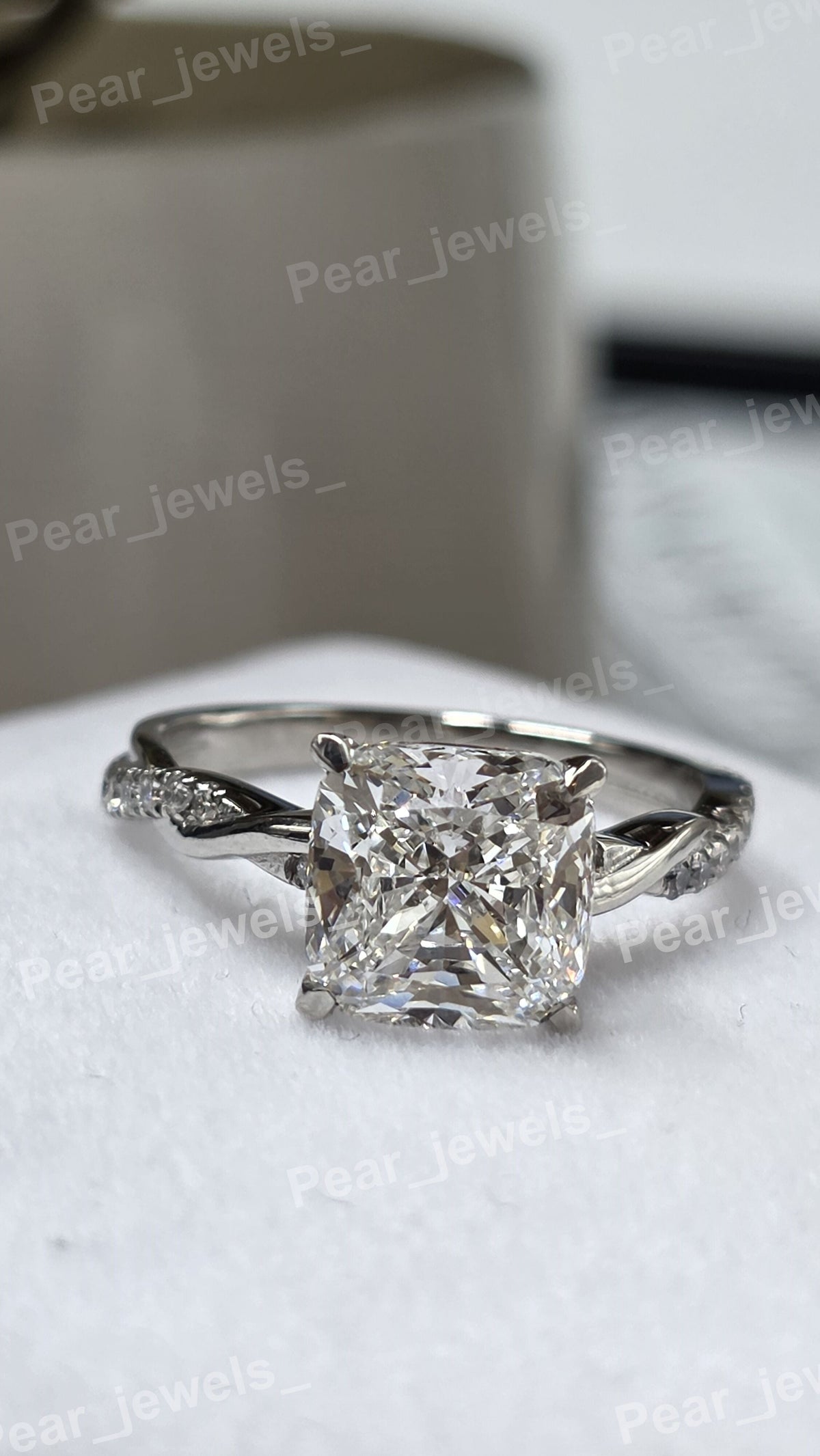 Iced Out 925 Silver Moissanite Diamond Eternity Women Every Day Wear Ring