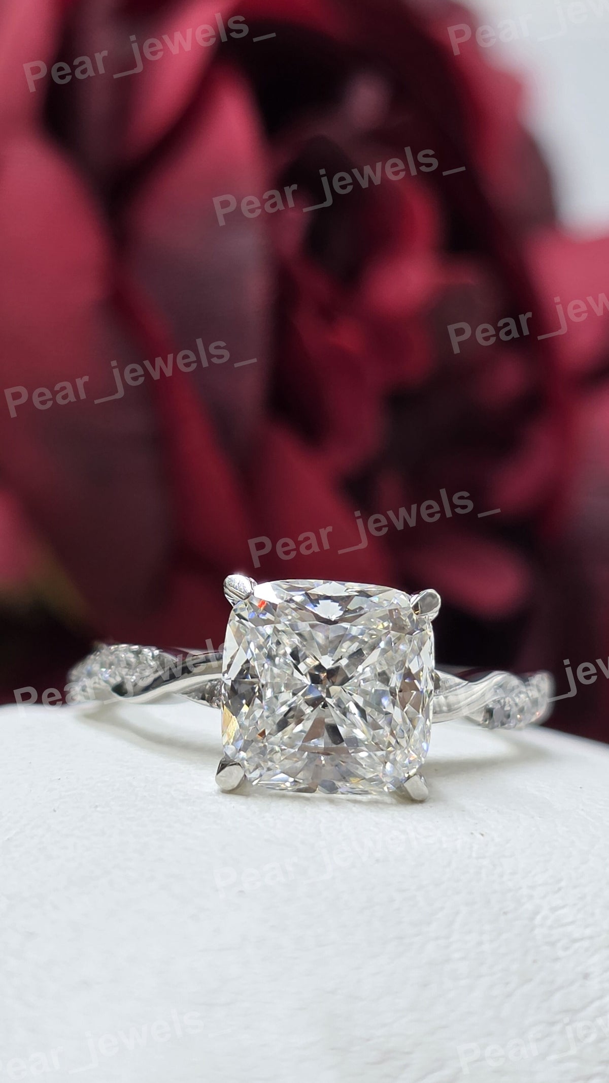 Iced Out 925 Silver Moissanite Diamond Eternity Women Every Day Wear Ring