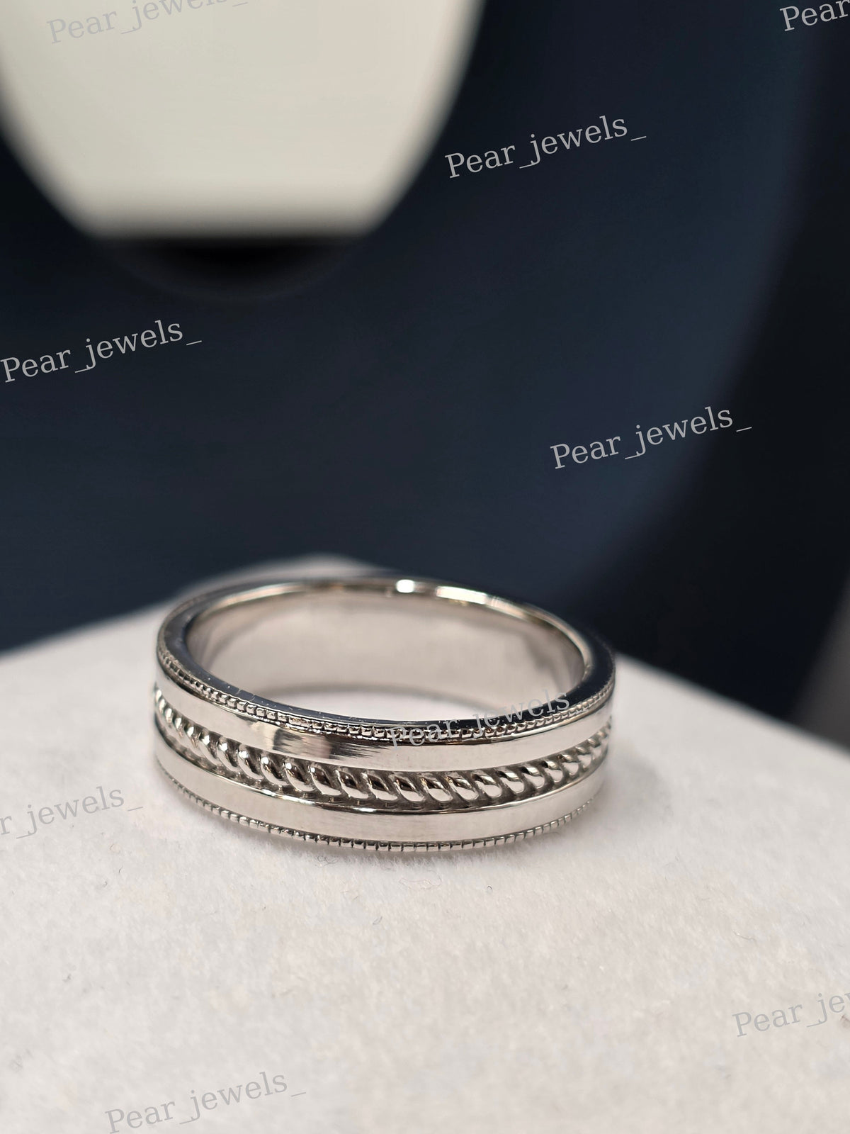 Iced out 925 Sterling Silver Wrist Wear Unisex Enegagement Band