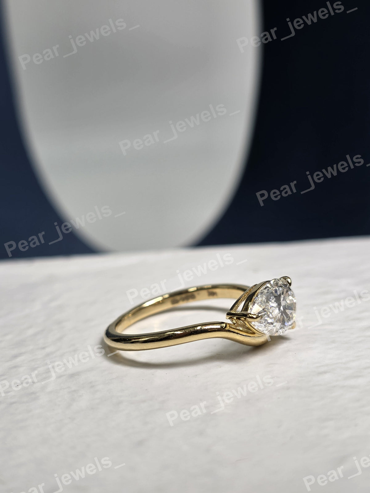 VVS Pear Cut Moissanite Diamond 925 Sterling Silver Luxury Statement Women Wear Ring