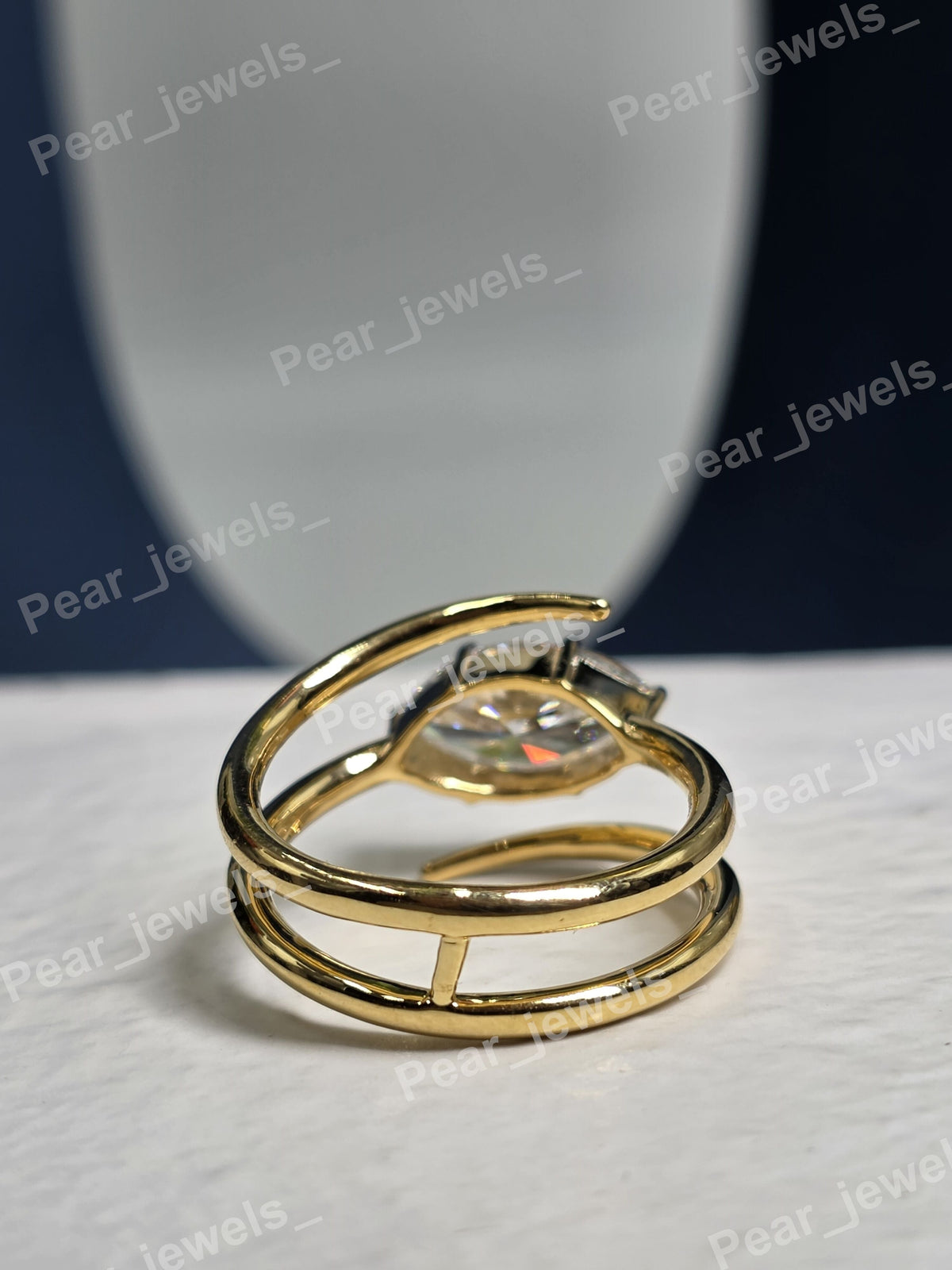 Iced Out VVS Moissanite Diamond 925 Sterling Silver Engagement Ring For Her