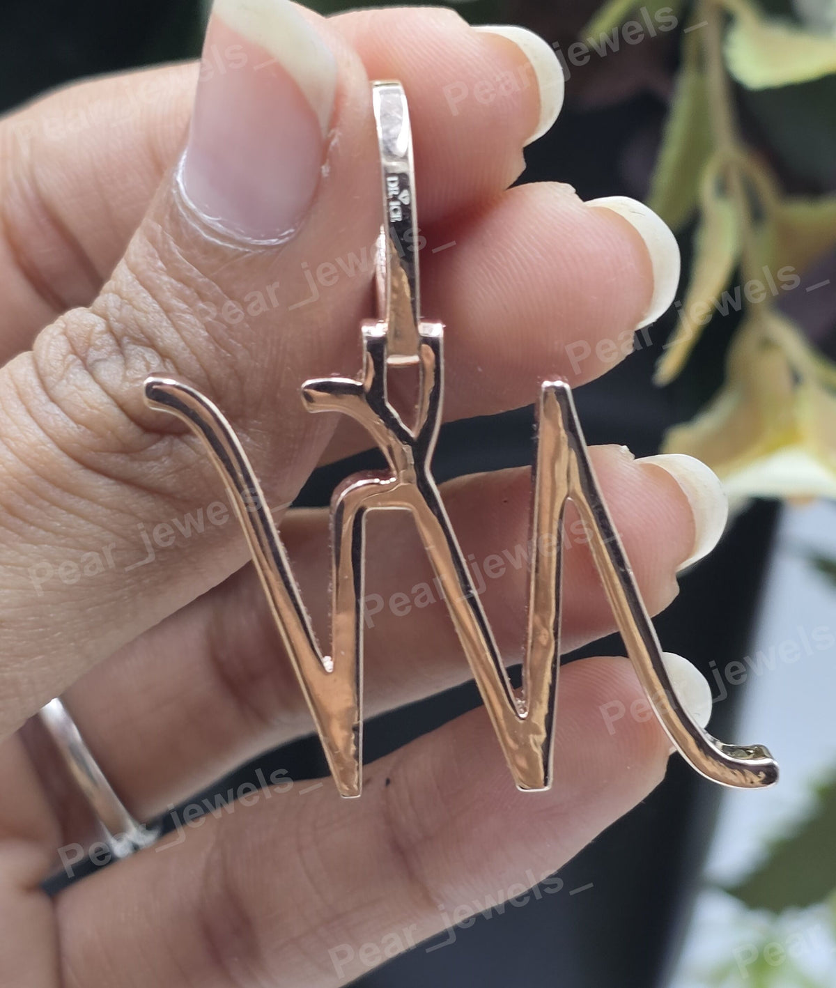 Iced Out 925 Sterling Silver Custom Letter VVS Moissanite Diamond Pendant For Unisex Party Wear