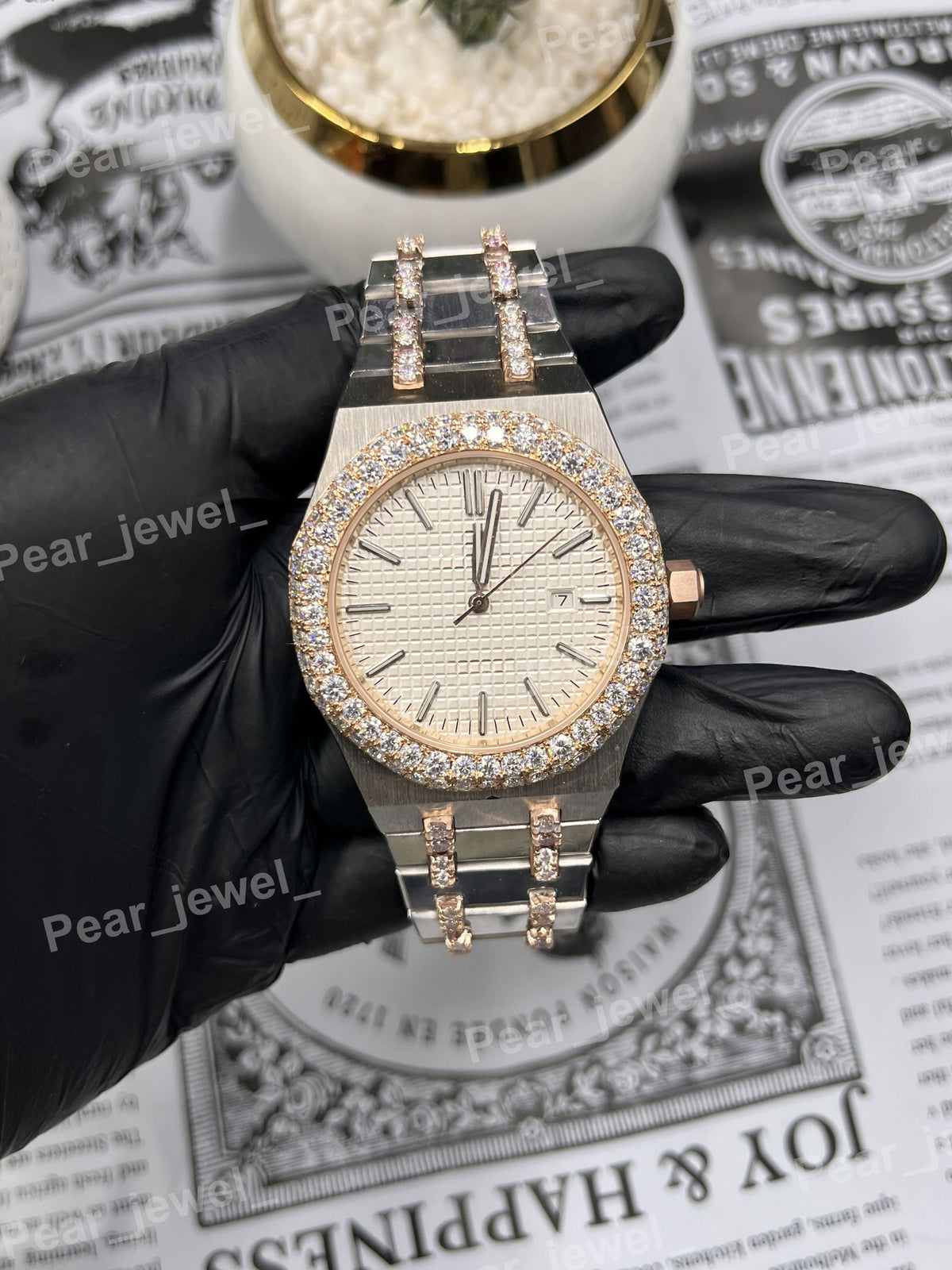 VVS Moissanite Diamond Iced Out Automatic HipHop Style Watch