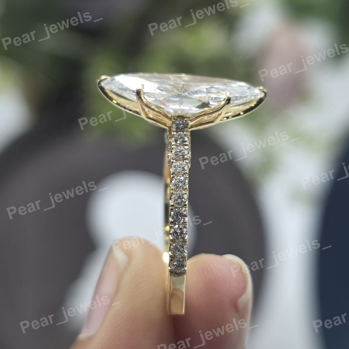 VVS Moissanite Diamond Women Wear 925 Sterling Silver Ring