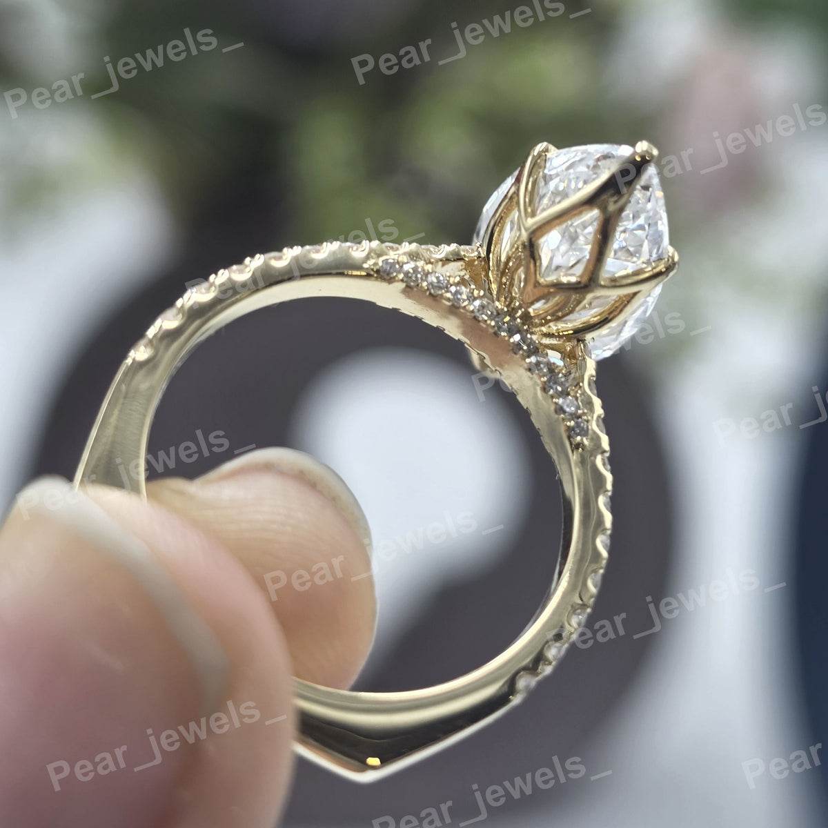 VVS Moissanite Diamond Women Wear 925 Sterling Silver Ring