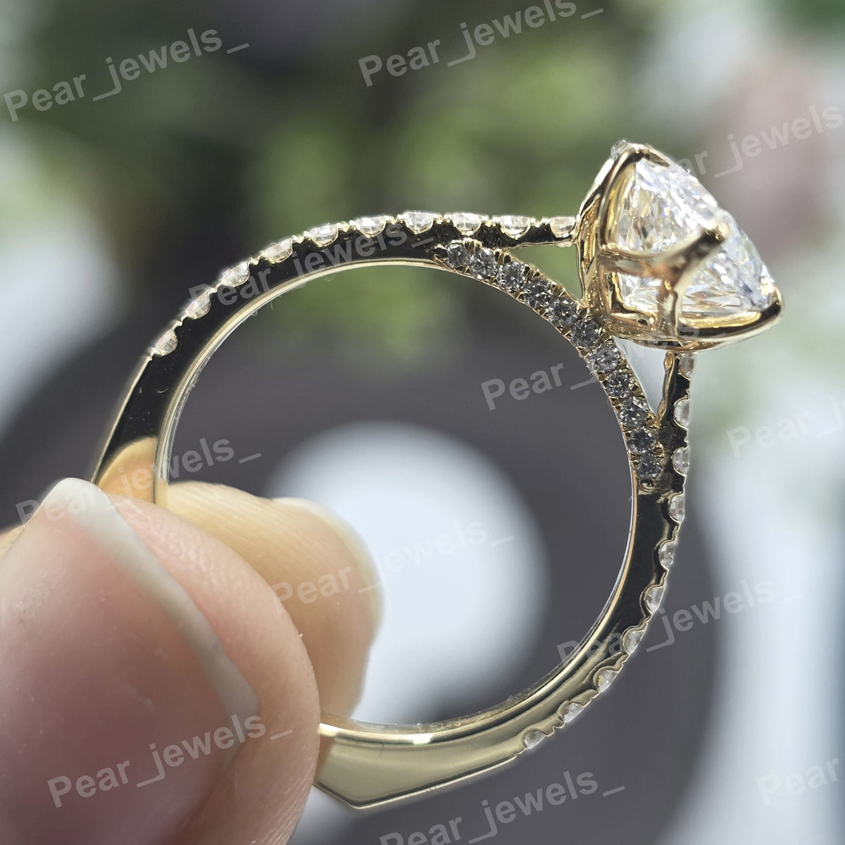 VVS Moissanite Diamond Women Wear 925 Sterling Silver Ring