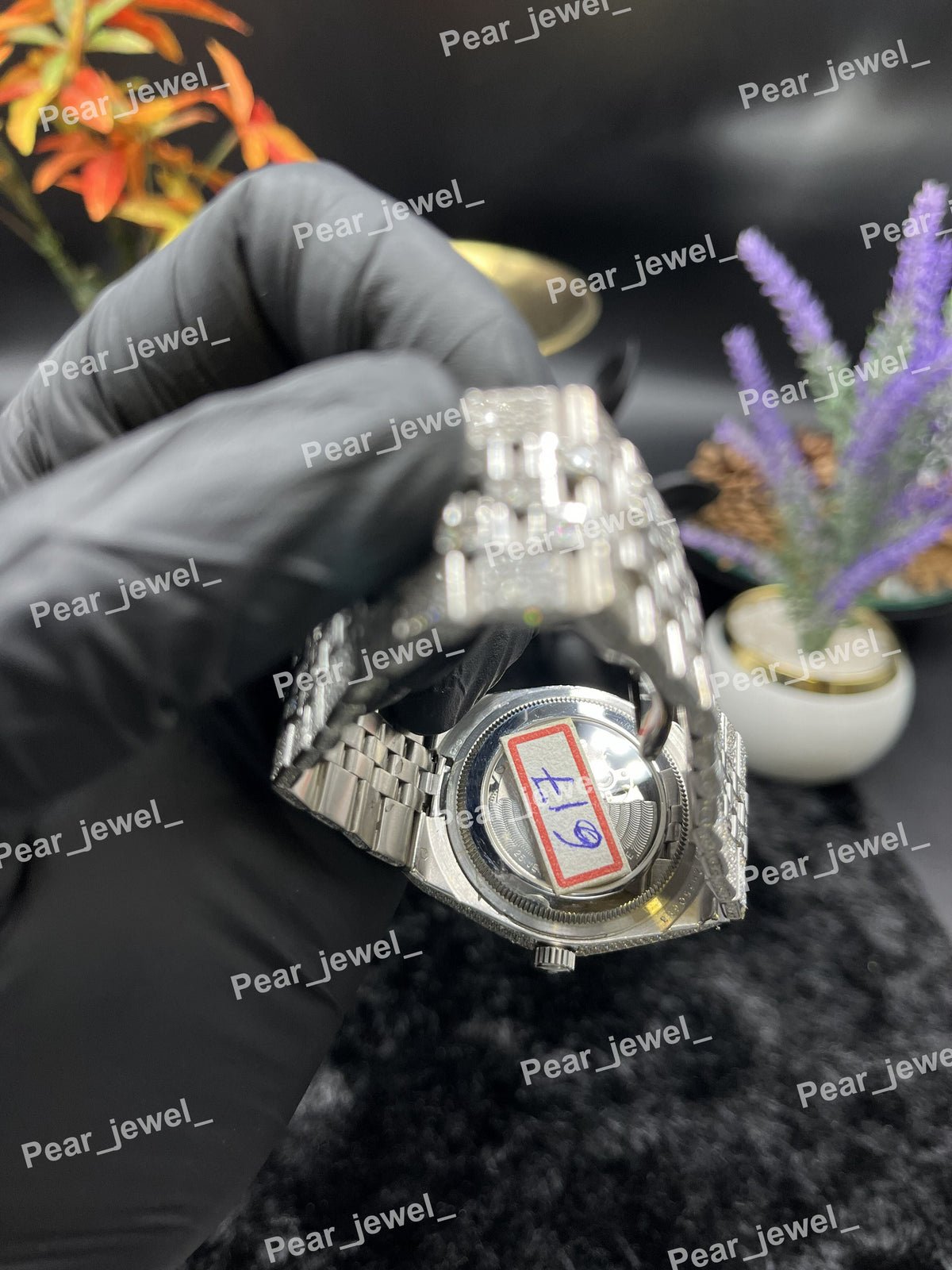 Iced Out Stainless Steel Watch VVS Moissanite Watch Hip Hop Luxury Timepiece