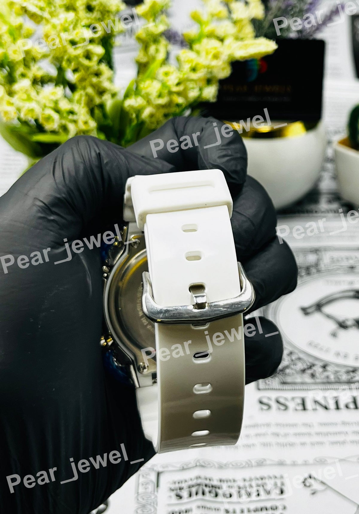 Iced Out Dragon Design Digital Moissanite Luxury HipHop Bling Wrist Watch Unisex