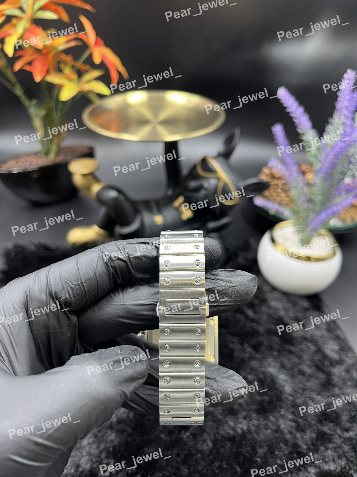 Iced Out Stainless Steel Green Dial VVS Moissanite Diamond Hip Hop Watch