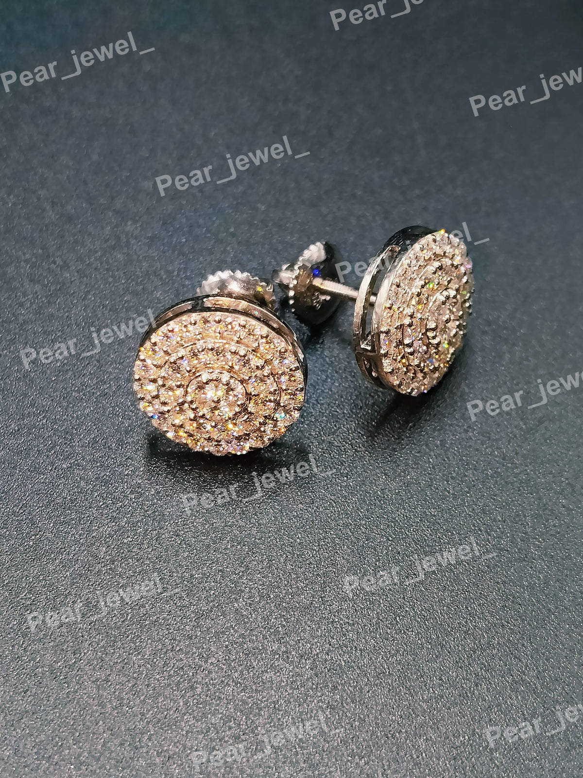 Iced Out VVS Moissanite Diamond Stud Earring For Women