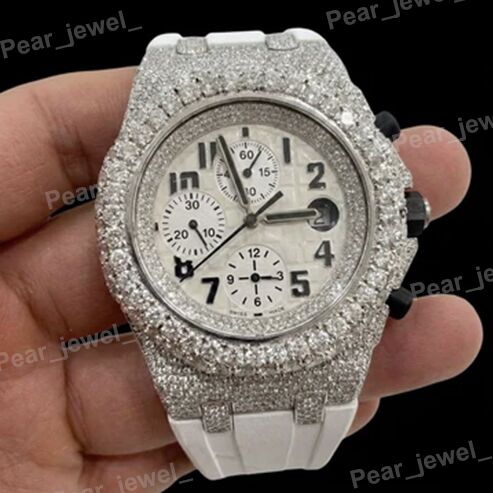 VVS Moissanite Diamond Iced Out Automatic Stainless Steel Watch